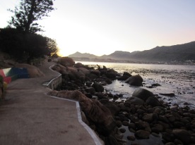 The path by Fishhoek beach